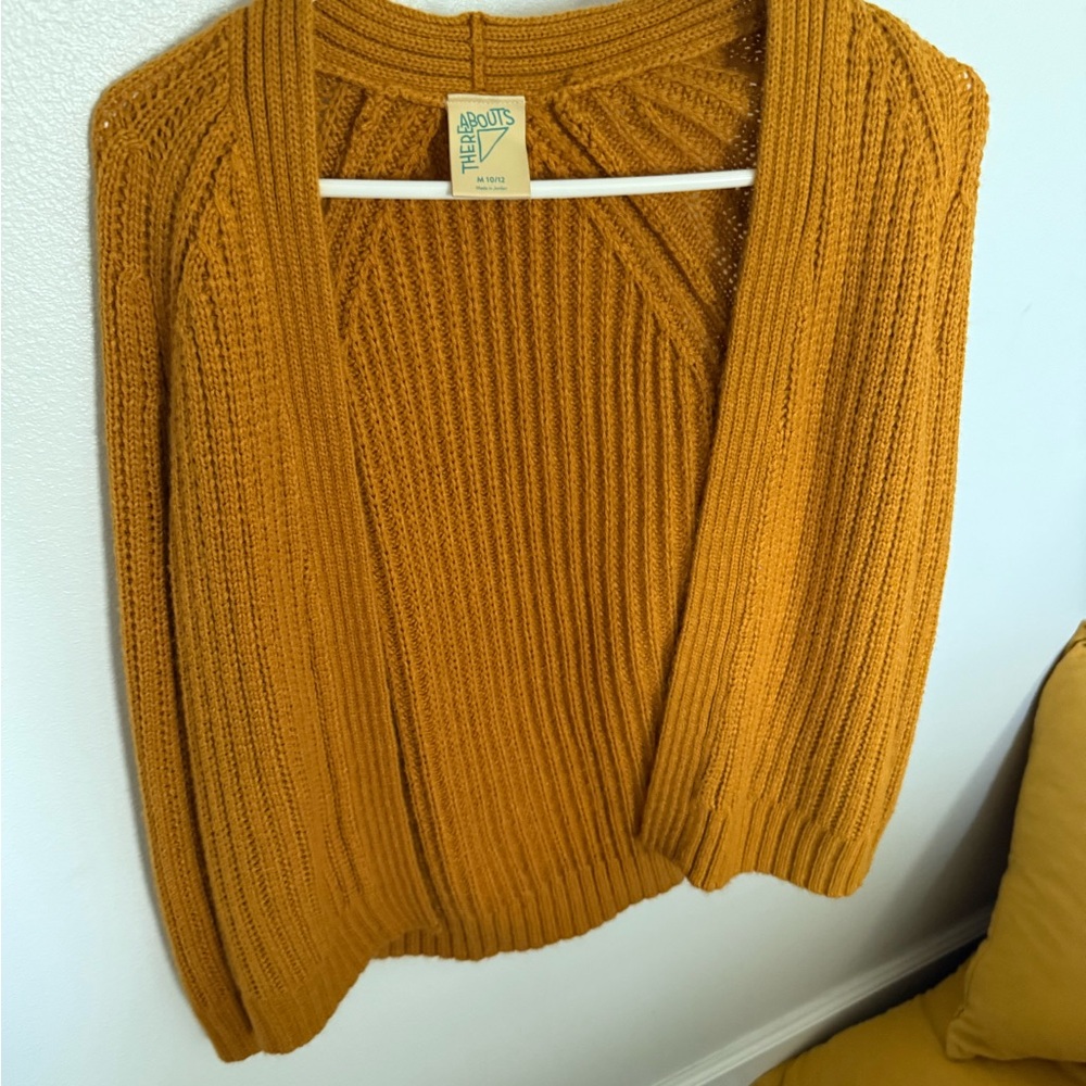The Arrows Mustard Cardigan Sweater